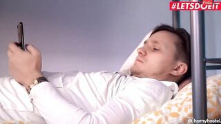 HORNYHOSTEL - ARIA LOGAN UKRAINIAN BLONDE ROMANTIC NAILED WITH HER ROOMMATE -