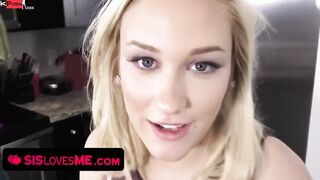 Stepsister Getting Her Vagina Banged! And Cum All Over Her Face To Stop Her Stepbro From Pranking Her