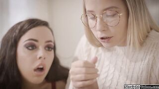 Bff gets stepbro to fuck virgin stepsis