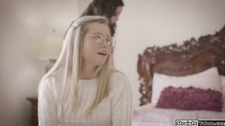 Bff gets stepbro to fuck virgin stepsis