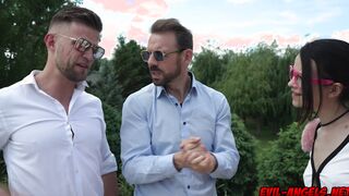 Skinny ballerinas DP'ed and DOUBLE ANAL fucked!