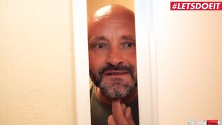 TURNED ON HOSTEL - Lucky Janitor Fucks With Gigantic Natural Jugs Teenie Darcia Lee - LETSDOEIT
