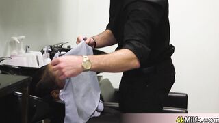 MILF boss orders employee to fuck her
