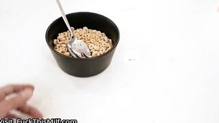 Sexy Boobs Mom allow to step son to pressing boobs as milk throwing and sucking her p
