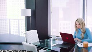She finally has a reason to be gaped at work