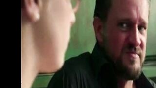 Step dad helps with anal