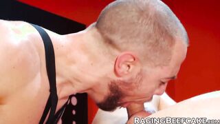 Leather loving jocks fucking hard after oral pleasures