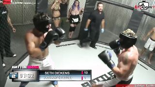 Fat skank with gigantic natural hooters fucked with the looser