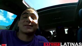 exposedlatinas - Huge Boobed latina getting a fabulous welcome at the airport!