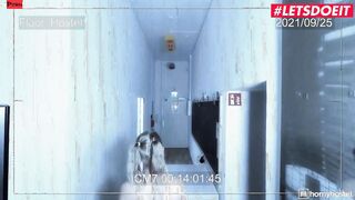TURNED ON HOSTEL - Big Booty Blonde Casey A. Getting Saved By A Black Cock - LETSDOEIT