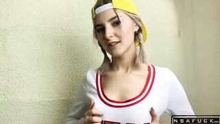 Horny Stepsister Teases her Classmate an