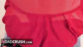 "Step-Daddy, you better hurry up and cum into me before my stepmom