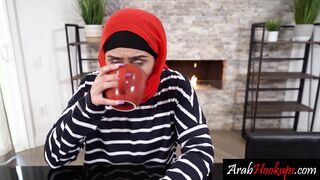 Arab teen learns how to suck a dick