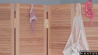 Kawaii Stepsister Gets Creampie and Facial Eva Elfie