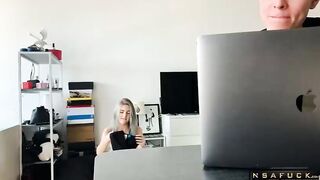 Fucking a cuckold Stepsister to cum on h