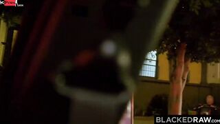 BLACKEDRAW Fan girls Mila & Nicole devour Anton's long big black dick
