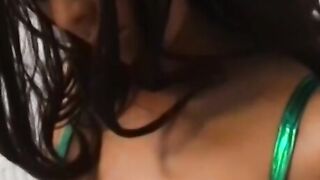 Small tits escort moans from pleasure while masturbating