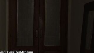 Stepdaughter & Friend Spy On Big Dick German Stepdaddy Showering
