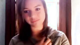 Shy Hot Teen Stripping On Her Webcam