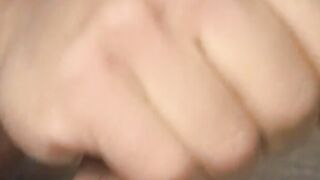 Mature homo strokes his giant dick wildly before ejaculating