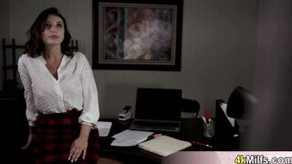 MILF boss takes a wild ride on her employees big dick