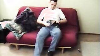 Billy relaxes and plays with his cock making it burst
