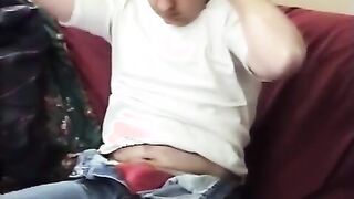 Billy relaxes and plays with his cock making it burst