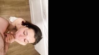 Thea blows and riding a long rough dick