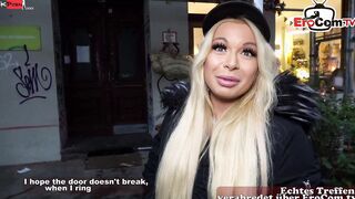 German blonde Fitness chick date a poor User