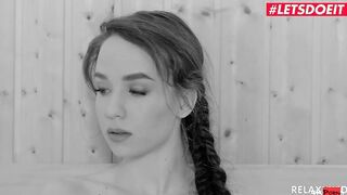 RELAXXXED - Long Hooters 18 Yo Angel Rush Naughty Sauna Sex With A Gigantic Cock - LETSDOEIT