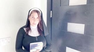 Hot Devoted Nun with Rounded Huge Ass will do anything to save a Soul
