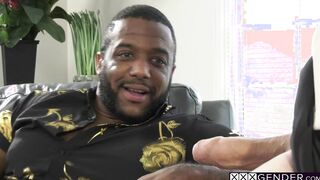 Black client fucked shemale therapist