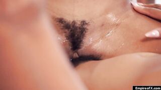 Guy fucking his lesbian wife n her lover