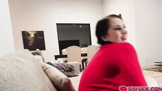 Em rewarded her stepbro Allen  with a fuck