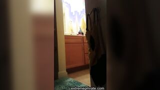 Spying on my mom's hairy pussy and round ass