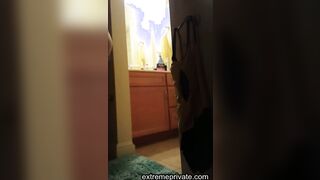 Spying on my mom's hairy pussy and round ass