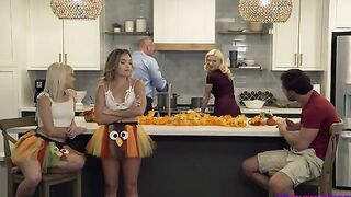 It's Thanksgiving time and Katie Kush and her stepbrother Seth Gamble are ready to celebrate