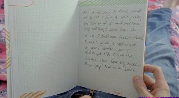 Brick Danger finds his stepsister Amara Romani's diary and discovers all of her dirty fantasies