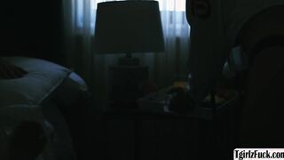 Busty transsexual Eva Maxim fuck stepdad