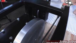 Screwed machine boned all holes from the German skank