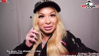 Big Tit blonde femal Bodybuilder tricked by a User for a fucked