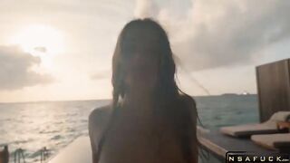Stepsisters Wet Pussy Takes Cum inside Outdoor Reislin
