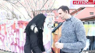BUMS BUS - Tattooed Dark Hair Stella Celeb Takes Big Dick In Outdoors - LETSDOEIT