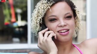 Ashley Lovebug Takes Ghetto Sperm Into Her Mouth