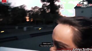 Milf mit big boobies and inside Nylons pick up at the street