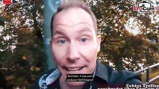 Milf mit big boobies and inside Nylons pick up at the street