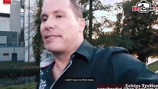 Milf mit big boobies and inside Nylons pick up at the street