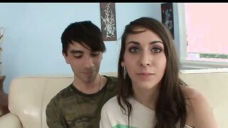 Tatted And Pierced Dark Haired Getting A Thick Anal Creampie