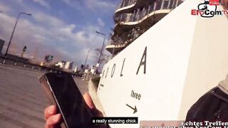 British blonde Women next door pick up from german tourist