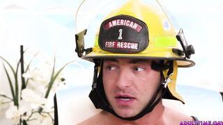 Photographer gangbanged by six firefighters!